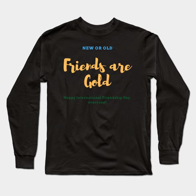 Colorful International Friendship Day Original Long Sleeve T-Shirt by StanleysDesigns
